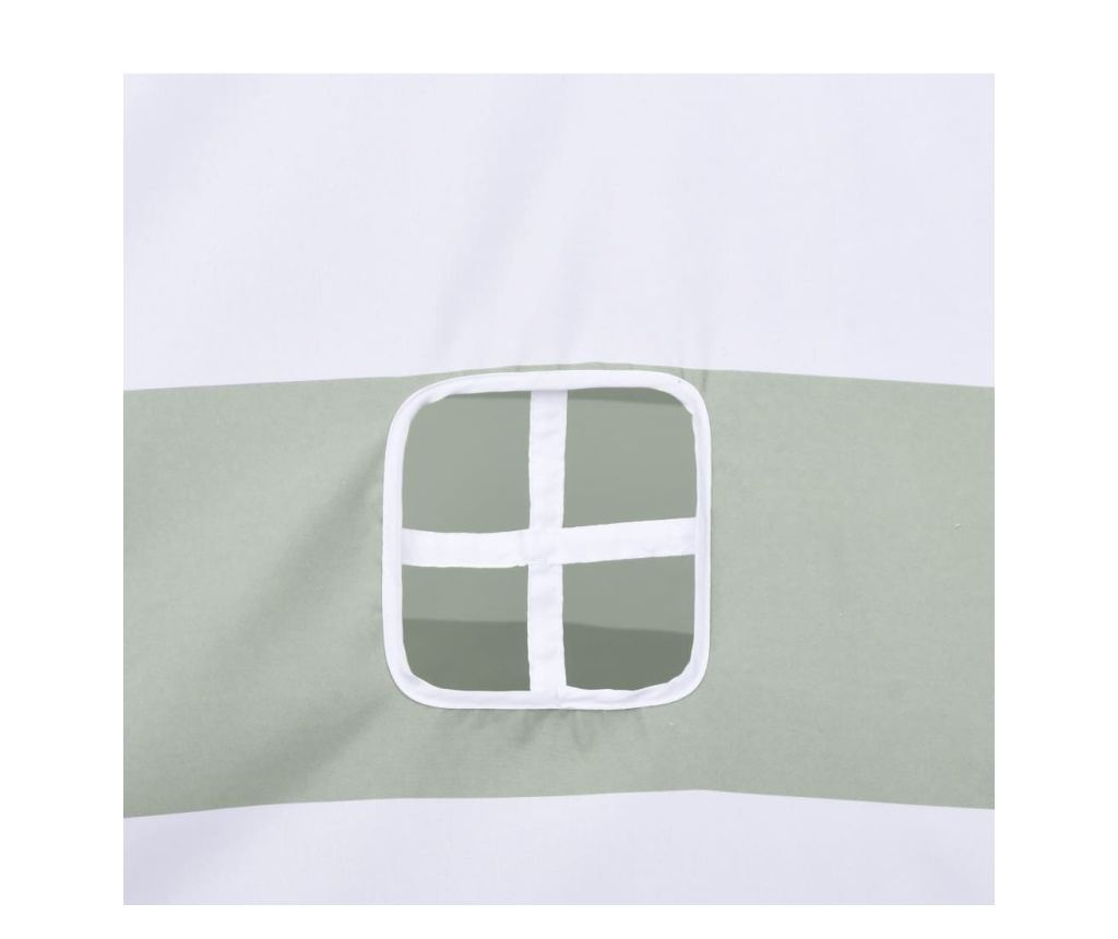 Cort de copii teepee cu geantă, dungi, 120x120x150 cm, piersică - 7