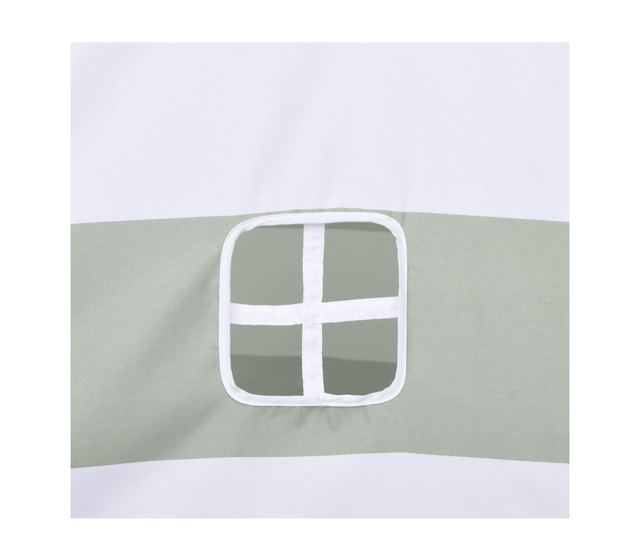 Детска палатка тип "типи" с чанта, райета, 120x120x150 см, праскова