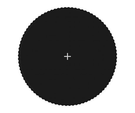 Podea de trambulină rotundă de 4,57 m, negru, material textil
