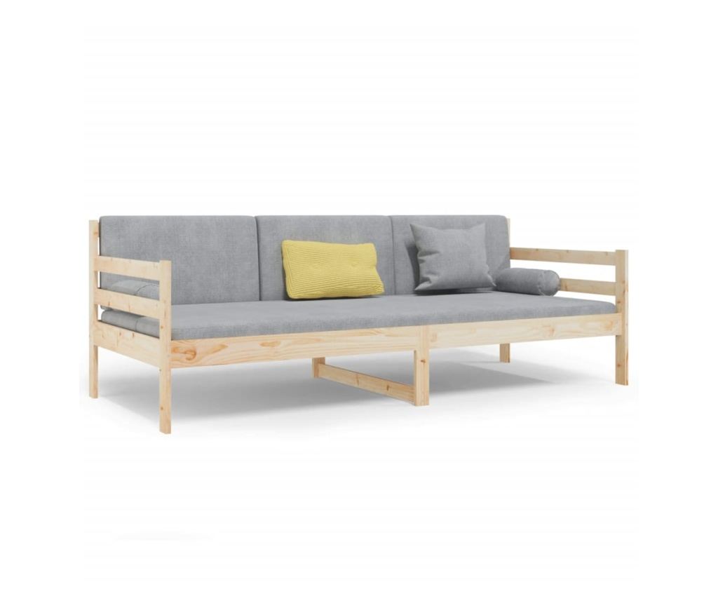 Дневно легло, 80x200 см, Масивна борова дървесина - 2
