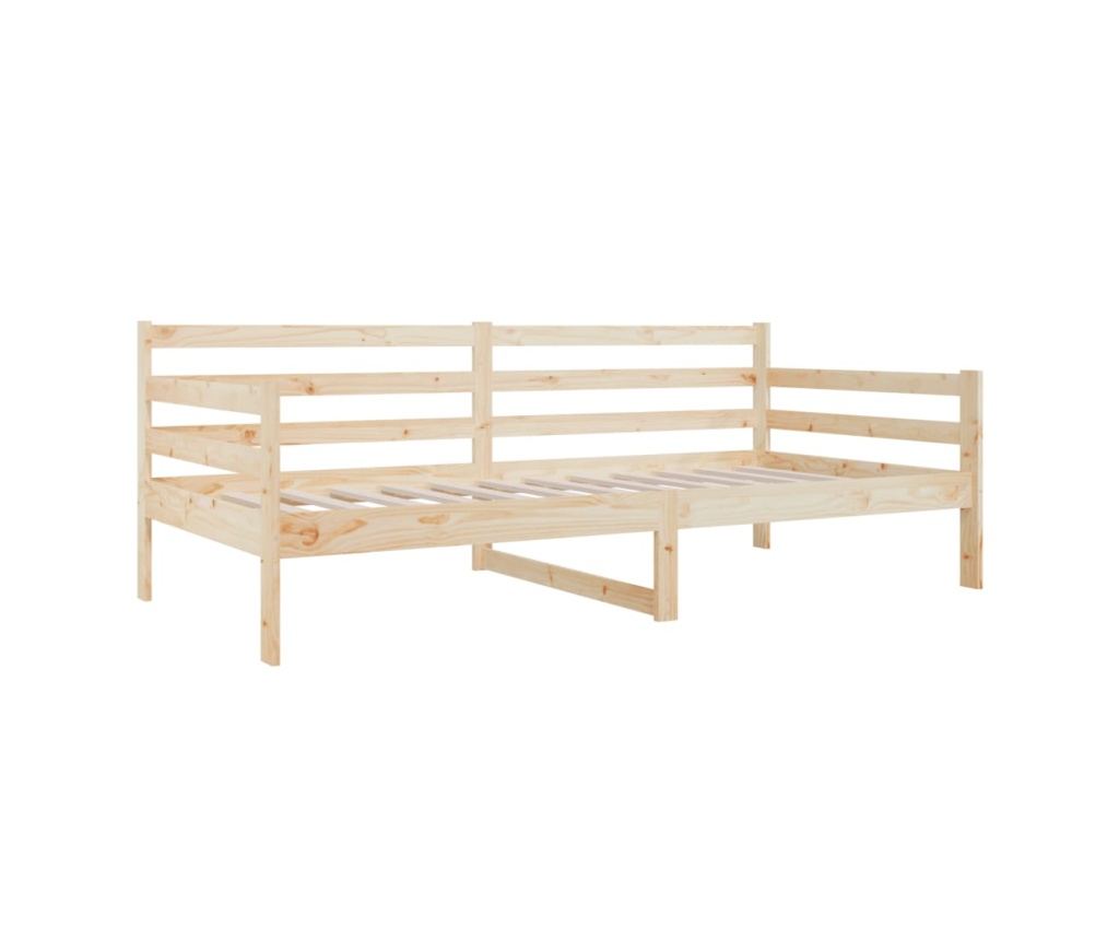 Дневно легло, 80x200 см, Масивна борова дървесина - 5