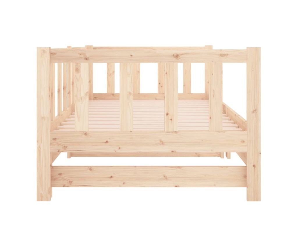 Izvlačni krevet na razvlačenje 2x(80x200) cm od masivne borovine - 10