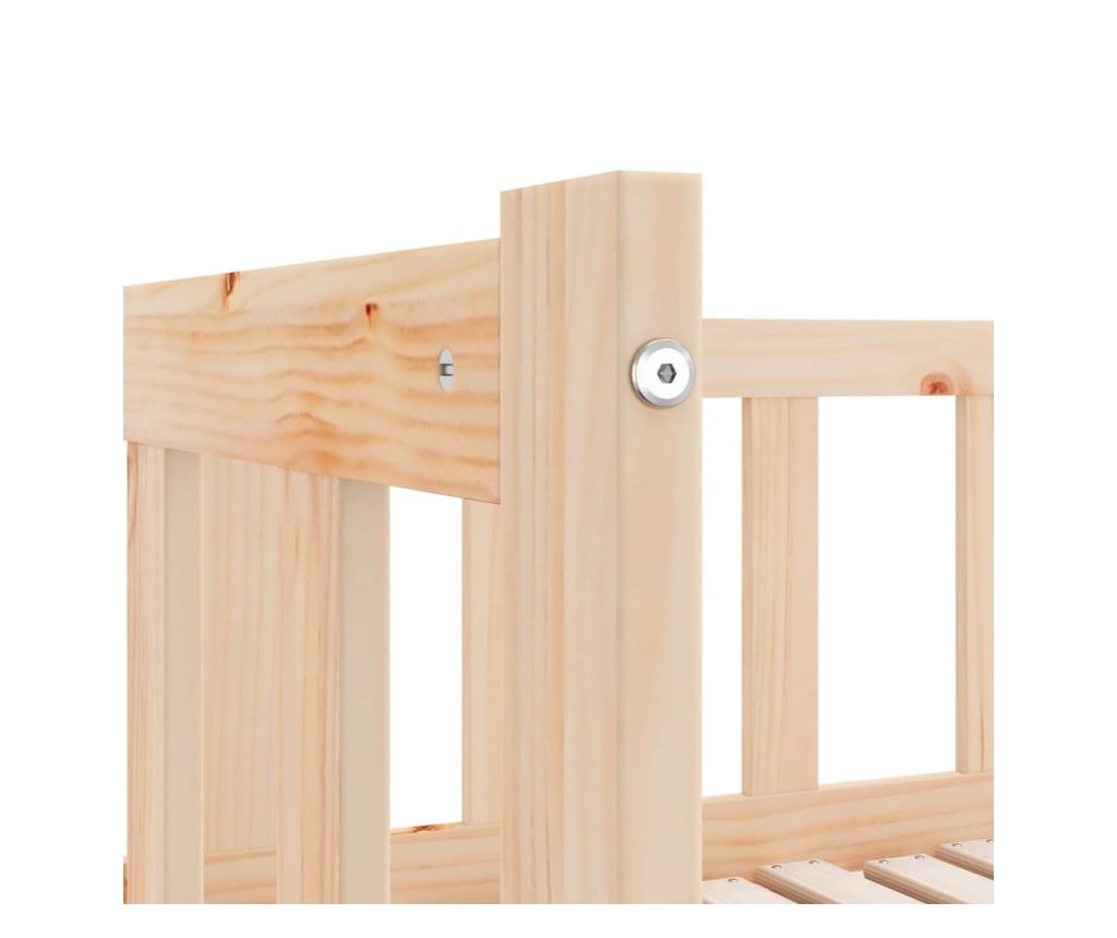 Izvlačni krevet na razvlačenje 2x(80x200) cm od masivne borovine - 12