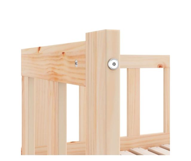 Разтегателно легло ден 2x(80x200) см Масивна борова дървесина