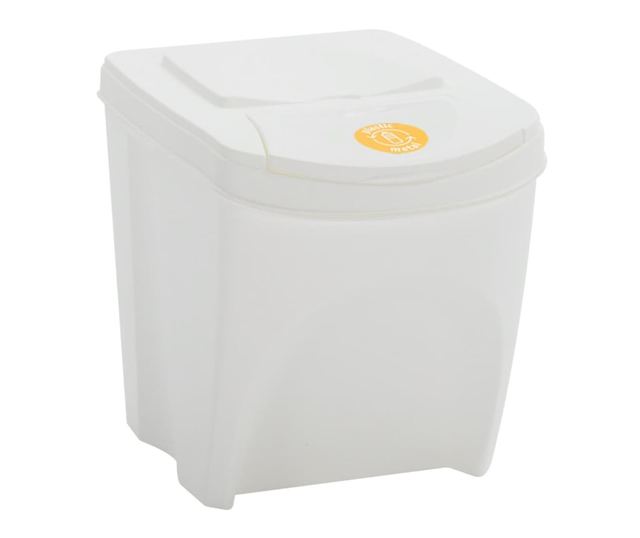 Сортиращи кошове 4 бр. Бели 100 L Полипропилен