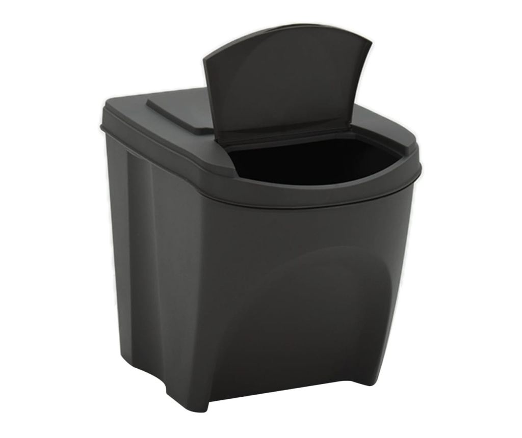 Coșuri de gunoi stivuibile 3 buc. gri 75 L polipropilenă - 5