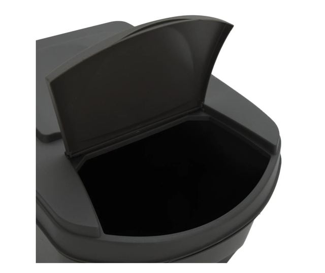 Сортиращи кофи за боклук 3 бр. сиви 75 л полипропилен