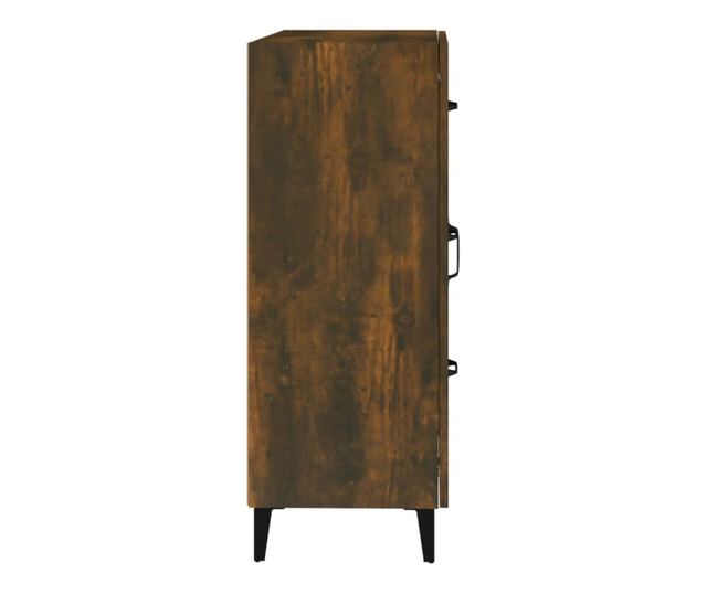 Скринове, опушен дъб, 69.5x34x90 см, инженерна дървесина