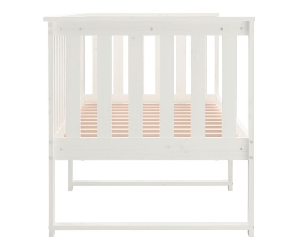 Day bed, white, 80x200 cm, solid pine wood - 9