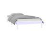 LED легло, бяло, 90x200 см, масивно дърво thumbnail 3