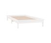 LED легло, бяло, 90x200 см, масивно дърво thumbnail 4