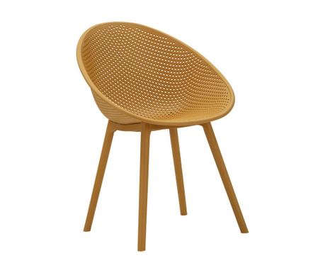 Scaun Ibiza muștar set 2 buc cm 59x59x83 (înălțime șezut cm 45)