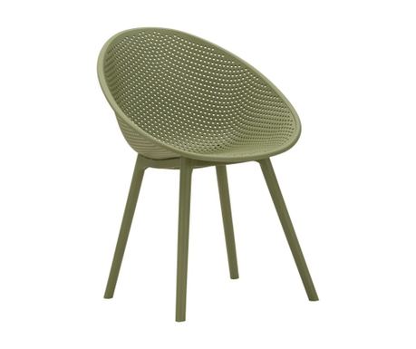 Set de 2 scaune Ibiza verde 59x59x83 cm (înălțime șezut 45 cm)