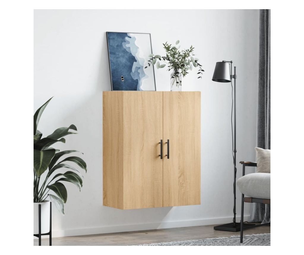 Zidna TV komoda, boja hrasta sonoma, 69,5x34x90 cm - 3