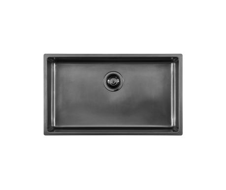 Chiuvetă de bucătărie premium, Foster, KE R15 Vintage, 75 x 44 cm, finisaj PVD, antracit