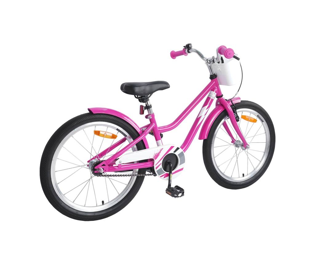 Детски Велосипед 20 инча за 6-11 години Тъмен розов - 3