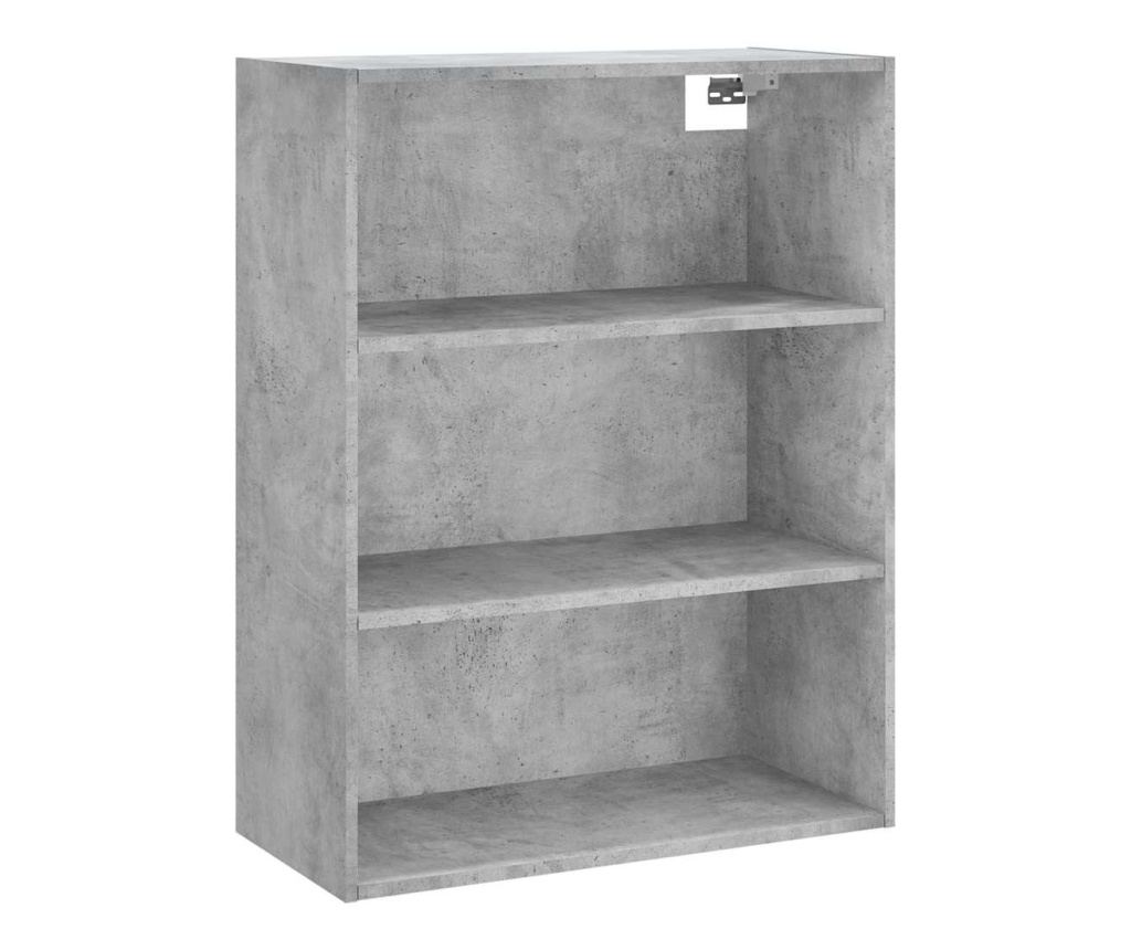 Visoki ormar, betonsko siva, 69,5x34x180 cm, kompozitno drvo - 5