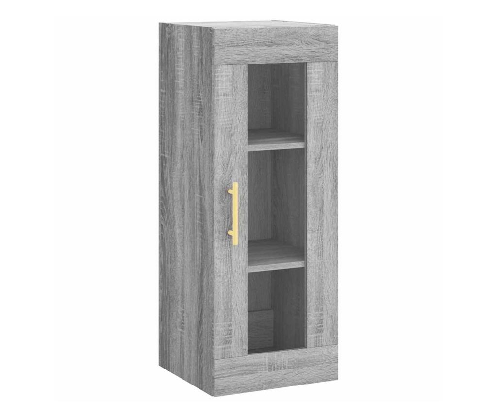 Visoki ormarić, sonoma siva, 34,5x34x180 cm, konstruirano drvo - 7