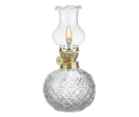Lampa Pufo TinyGlass din sticla pentru ulei cu fitil, 17 cm- Decor Vintage si Iluminare Ambientala