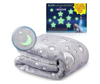 Otroška svetleča odeja Soft Dreams Stars, mikrovlakna, 100x150 cm