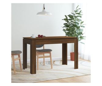 Τραπέζι κουζίνας, καρυδί δρυς, 120x60x76 εκ., ξύλο κατεργασμένο