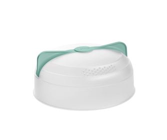 Капак за предпазване на микровълновата от замърсявания Lekue 1010203, Ø24.5 см, 4/220°C, Зелен