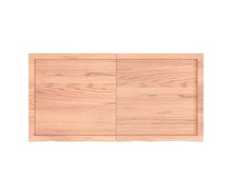 Svetlo rjava stenska polica 120x60x6cm masivni hrast, obdelan les