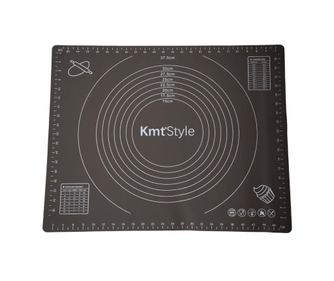 Plansa modelatoare din silicon pentru masurat, rulat sau framantat aluat de patiserie, cofetarie, brutarie, 65 x 45 cm, gri inch