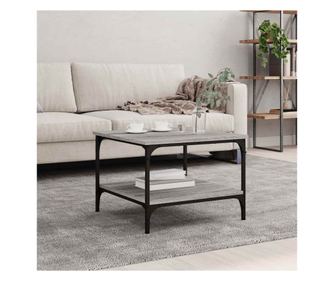 Măsuță de cafea, gri sonoma, 55x55x40 cm, lemn prelucrat