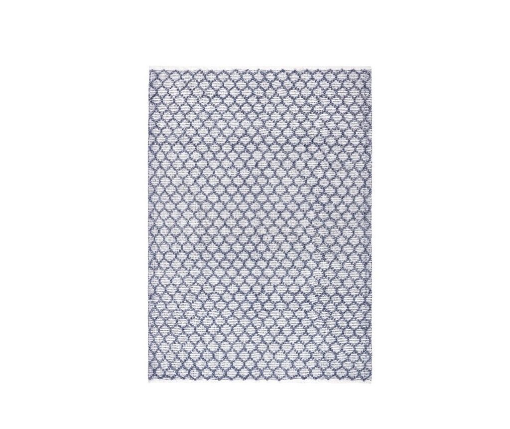 Chander Polyester Blue White Indoor, Outdoor Rug 160x230 cm