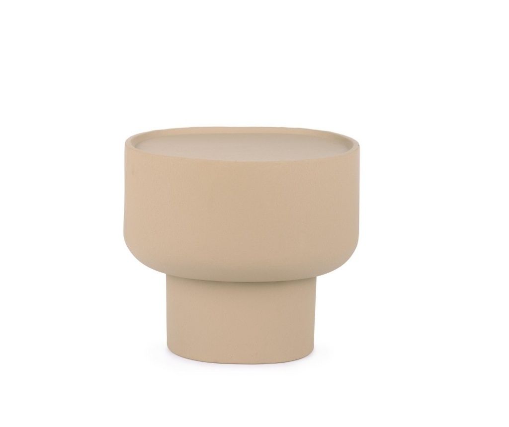 Alligator Beige Steel Coffee Table 43x32x40h