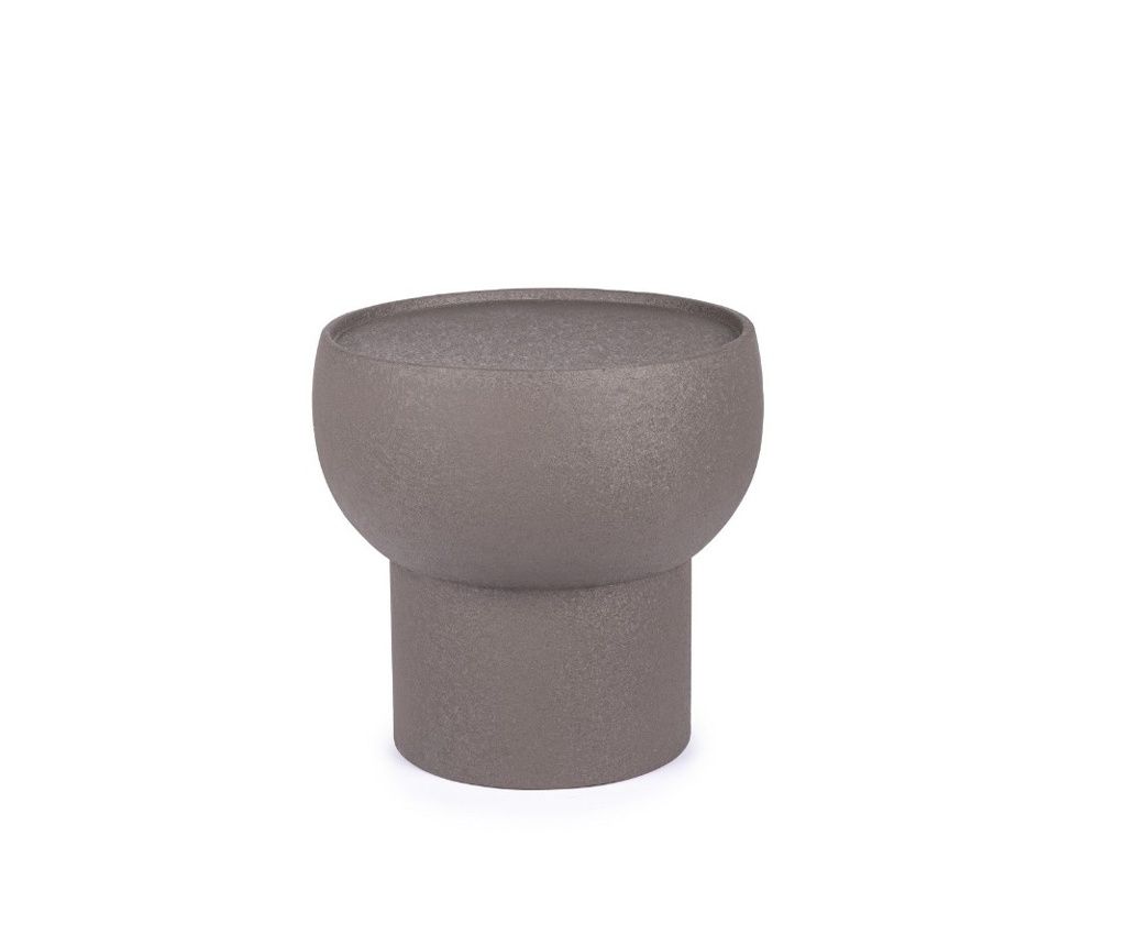 Siva jeklena klubska mizica Alligator 41,5x41,5x40v