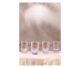 Stekleni set (4 kosi) 968, vijoličen