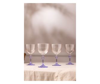 Set kozarcev za vino (4 kosi) 982, vijolični