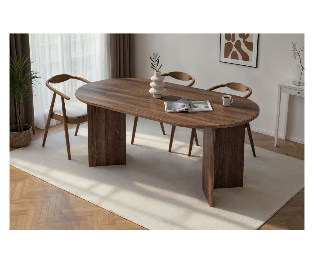 Τραπέζι τραπεζαρίας 099, καρυδιά