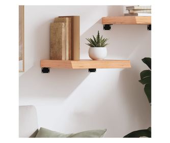 Vilgosbarna fali polc 40x40x6 cm tmr tlgyfbl