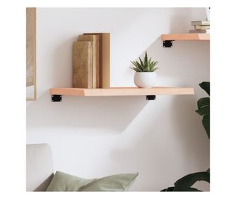 Falra szerelhet polc, 60x40x4 cm, kezeletlen tmr tlgyfa