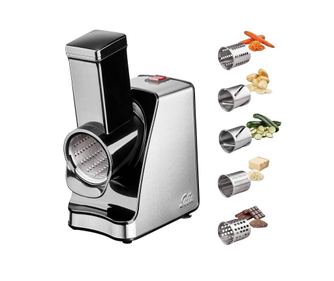 Електрическо ренде Solis Slice & More, 350W, 5 различни ножа, многофункционално, универсална резачка и чопър, неръждаема стомана