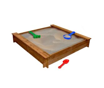 Groapă de nisip, lemn, pătrat
