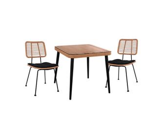 Set exterior cu 3 piese Allegra, Bej & Negru