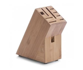 Zeller késtartó, bambusz, 22x9x22 cm, barna