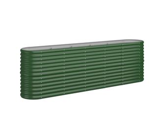 vidaXL Strat înălțat grădină 224x40x68 cm oțel galvanizat