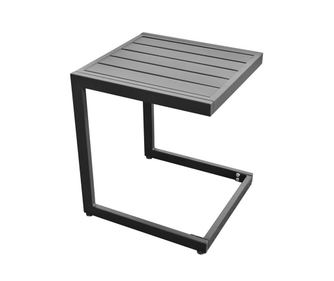 Помощна маса, CORTE, Черен, Метал, 35х35х41см.