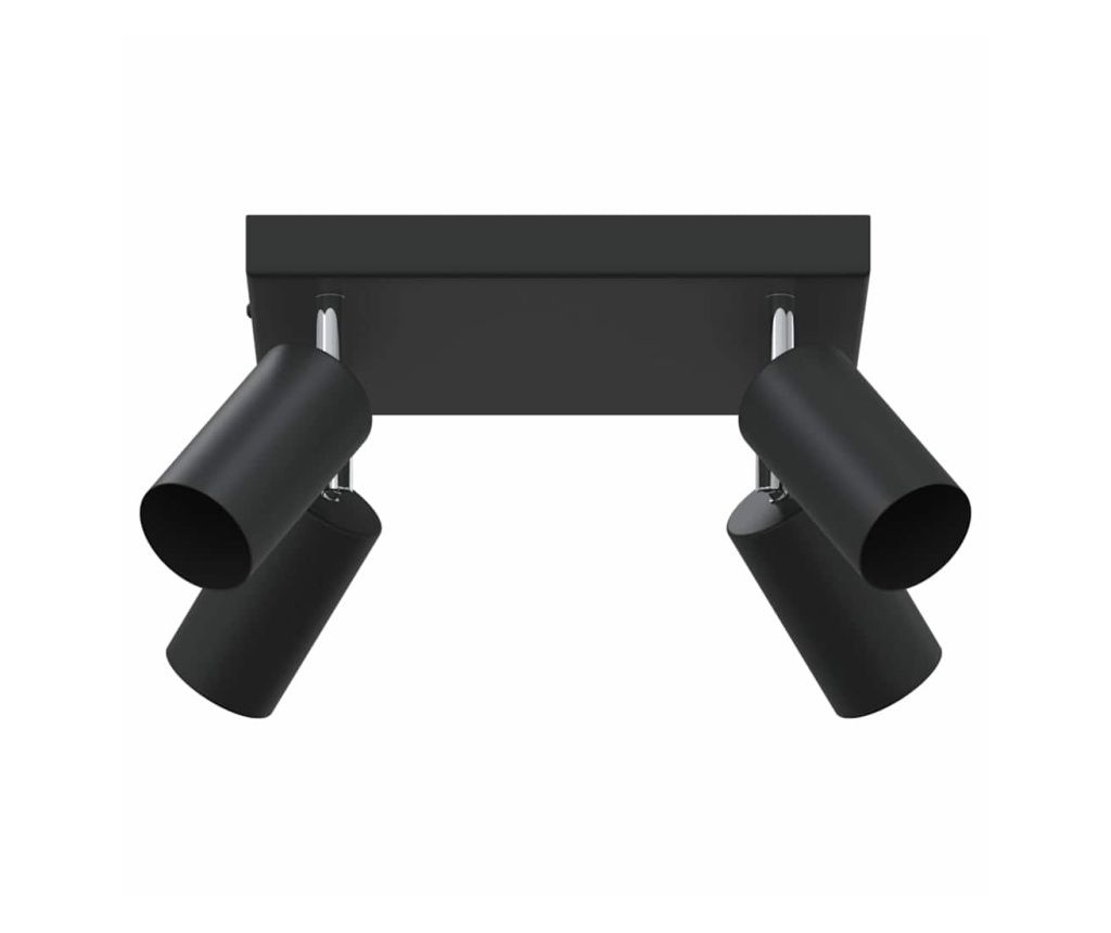 vidaXL Ceiling Spotlight Black 26 x 26 x 16 cm Metal