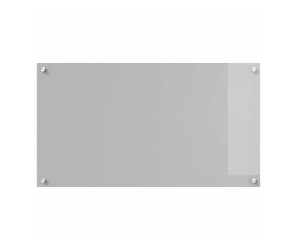 vidaXL Kitchen Backsplash Light Gray 90 x 50 cm Tempered Glass