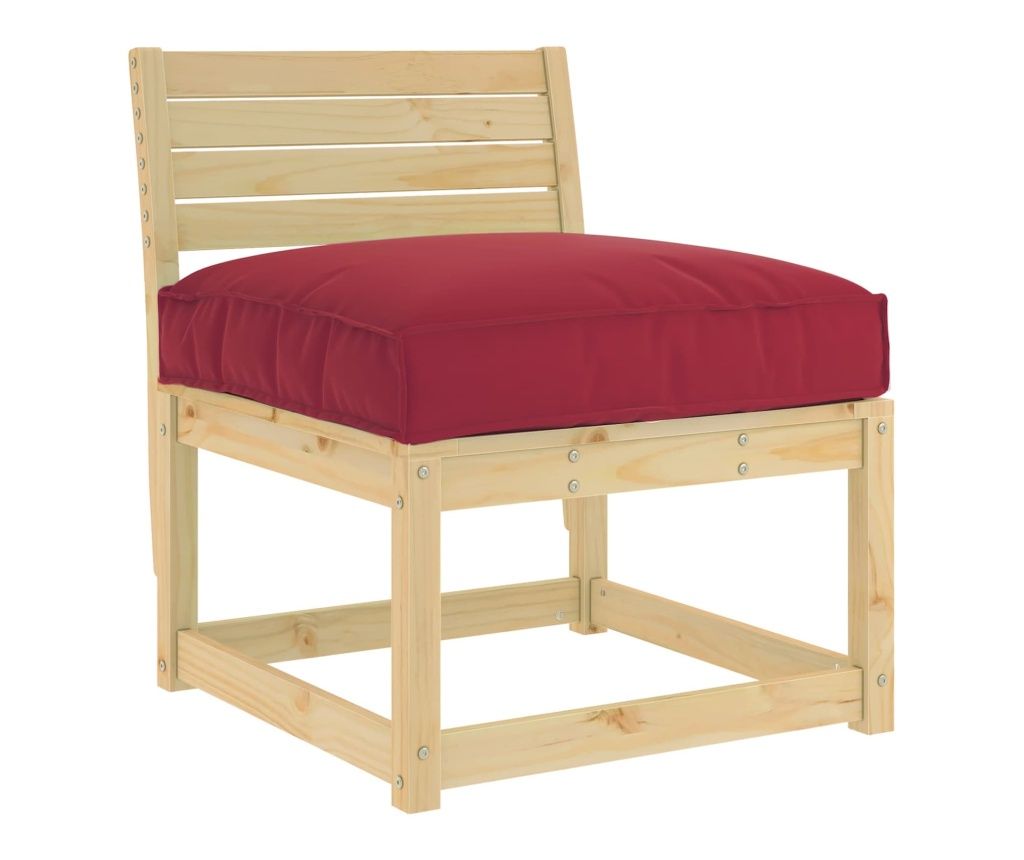 vidaXL Wine Red Cushion 80 x 80 x 12 cm Oxford Material