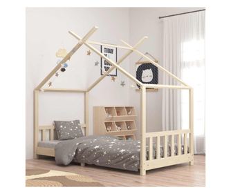 Dětská postel, 90 x 200 cm, masivní borovice