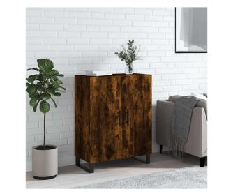 Stojalo, dimni hrast, 69,5x34x90 cm, kompozitno leso