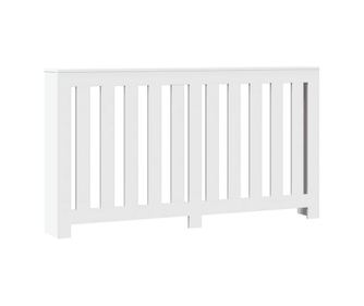 vidaXL Mască pentru calorifer, alb, 149x20x82 cm, lemn prelucrat