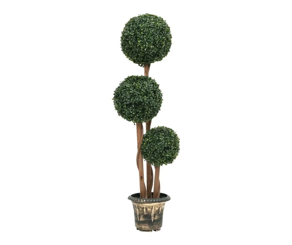 vidaXL Artificial Boxwood Ball Plant with Pot Green 119cm